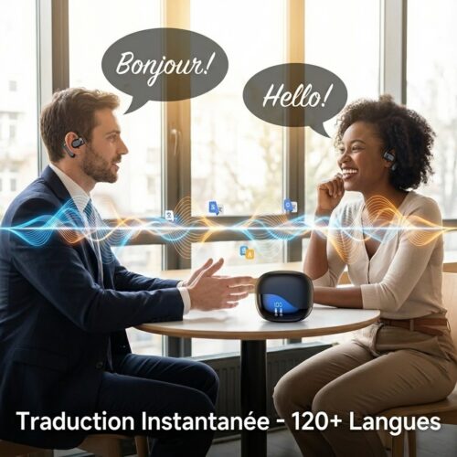 OWS M62 - Écouteurs de Traduction IA (+120 Langues)