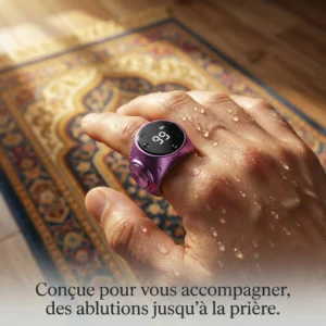 Generated Image February 13, 2026 - 5_11PM Bague de Zikr Tactile: L’Innovation au Service de votre Foi